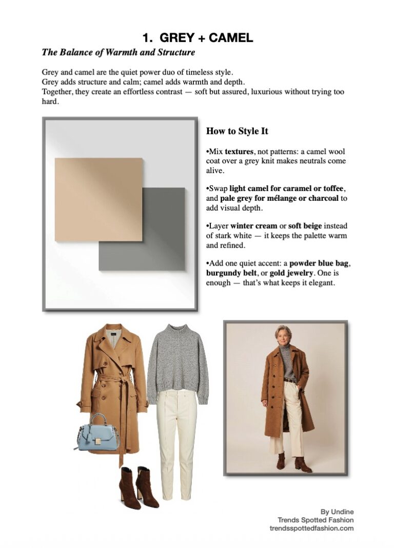 Expensive Color Combinations Fall Edition โ Trends Spotted Fashion