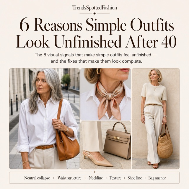 The Real Reason Your Simple Outfits Look Unfinished After 40 2025