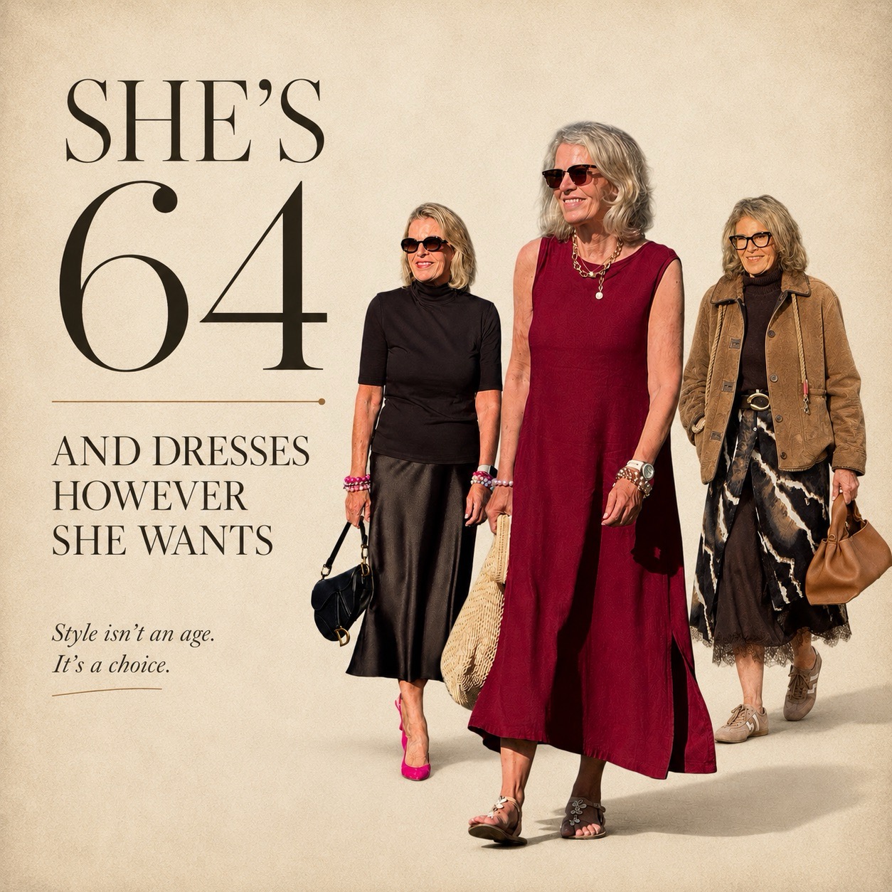 She's 64 and Dresses However She Wants: 6 Techniques That Make It Work 2025