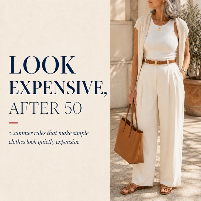 5 Summer Rules That Make Simple Clothes Look Expensive After 50 2025